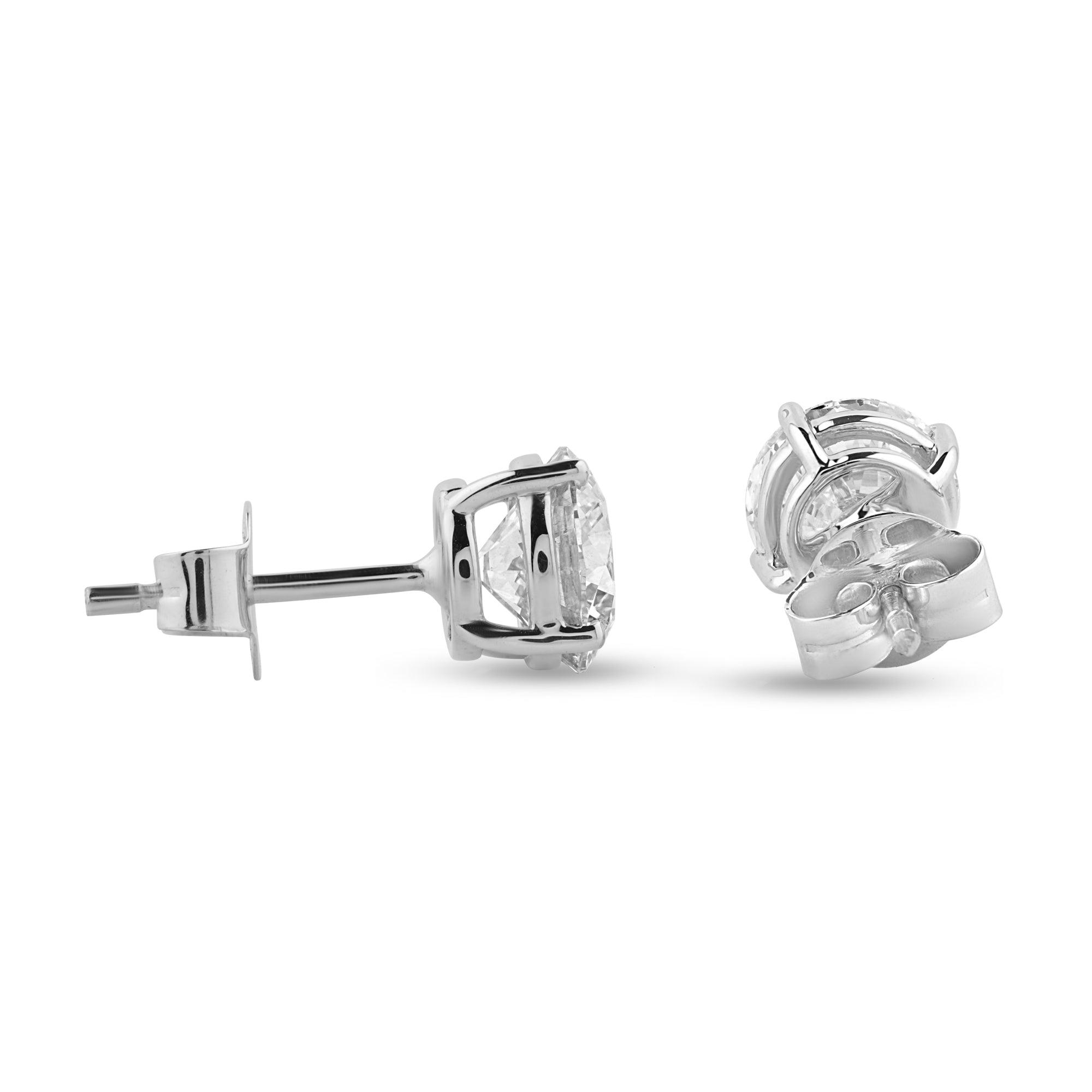 0.97ct Round Lab Diamond Stud Earrings - Harmony Bound