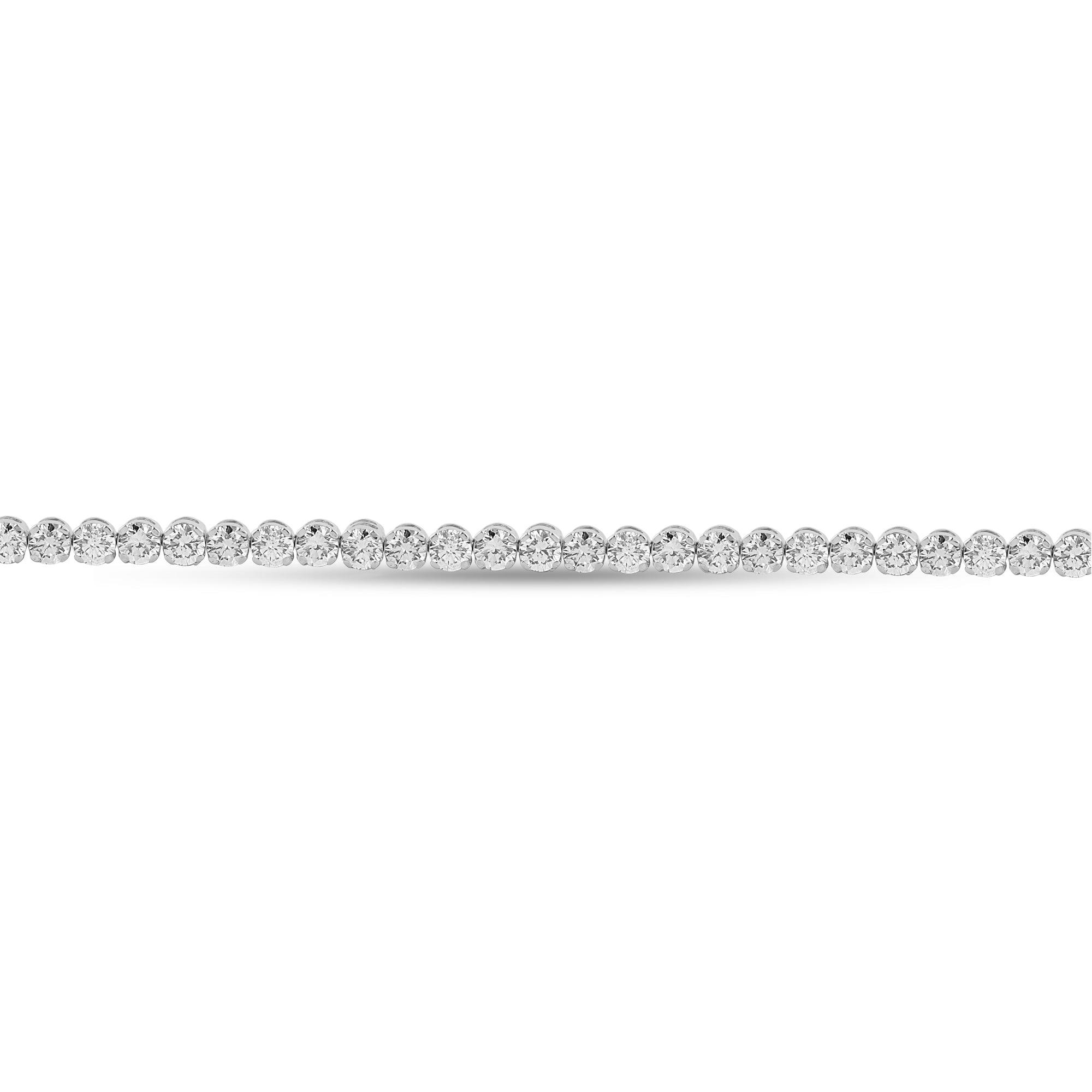 1.94ct White Gold Round Cut Diamond Tennis Bracelet - Harmony Bound