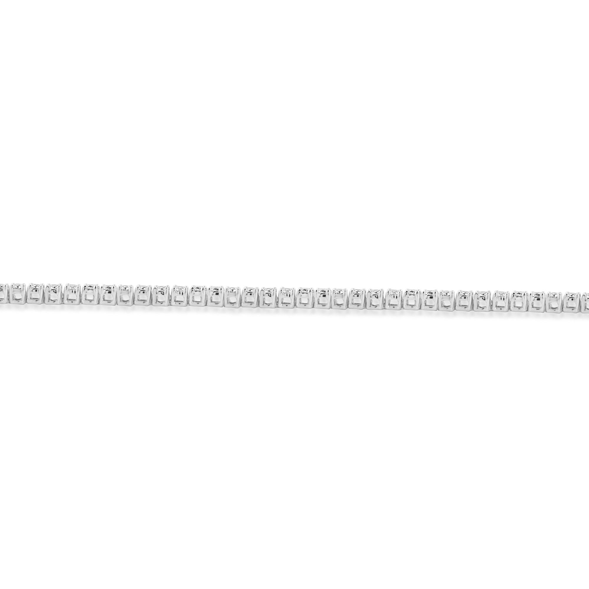 2.62ct White Gold Round Cut Diamond Tennis Bracelet - Harmony Bound