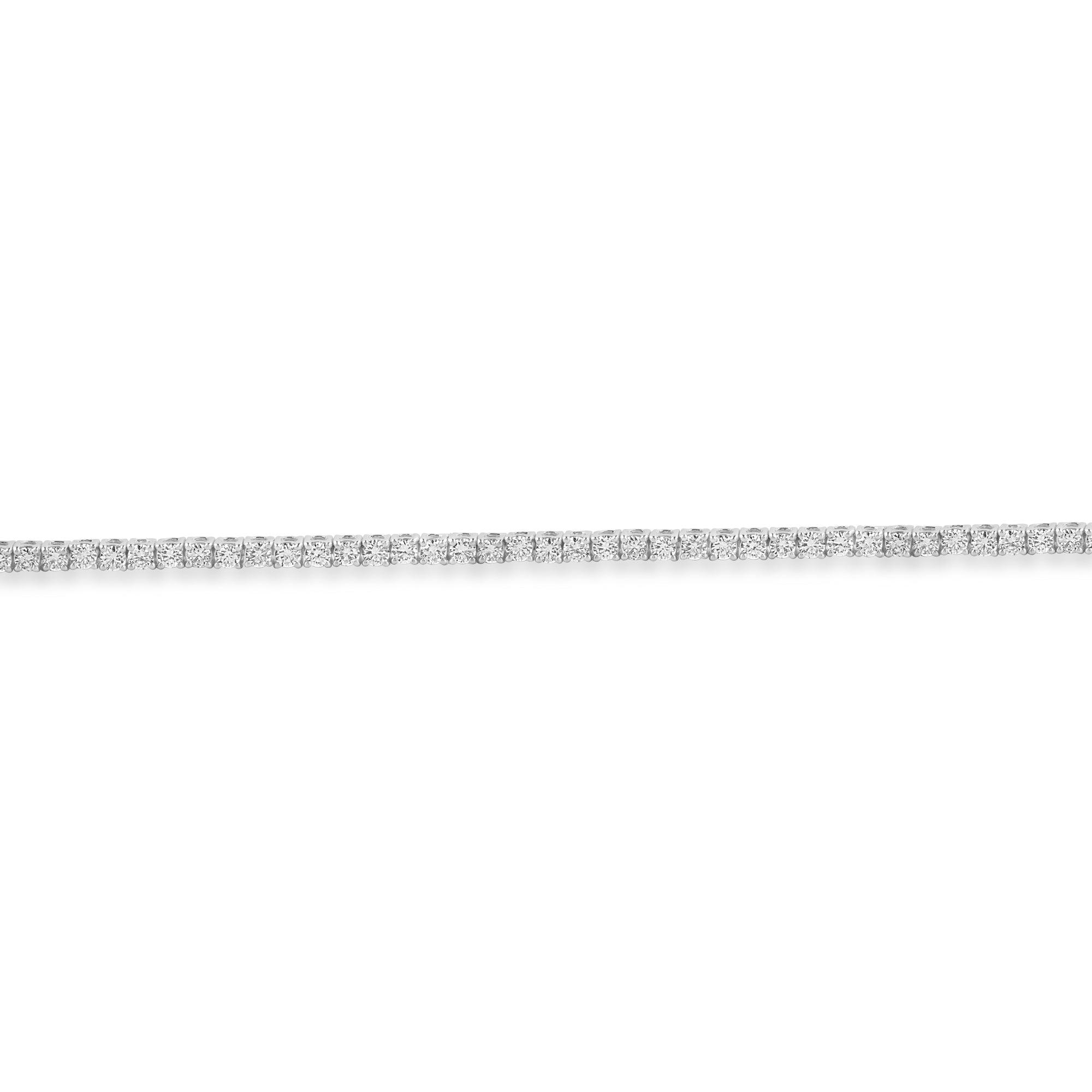 4.41ct White Gold Round Lab Diamond Tennis Bracelet - Harmony Bound