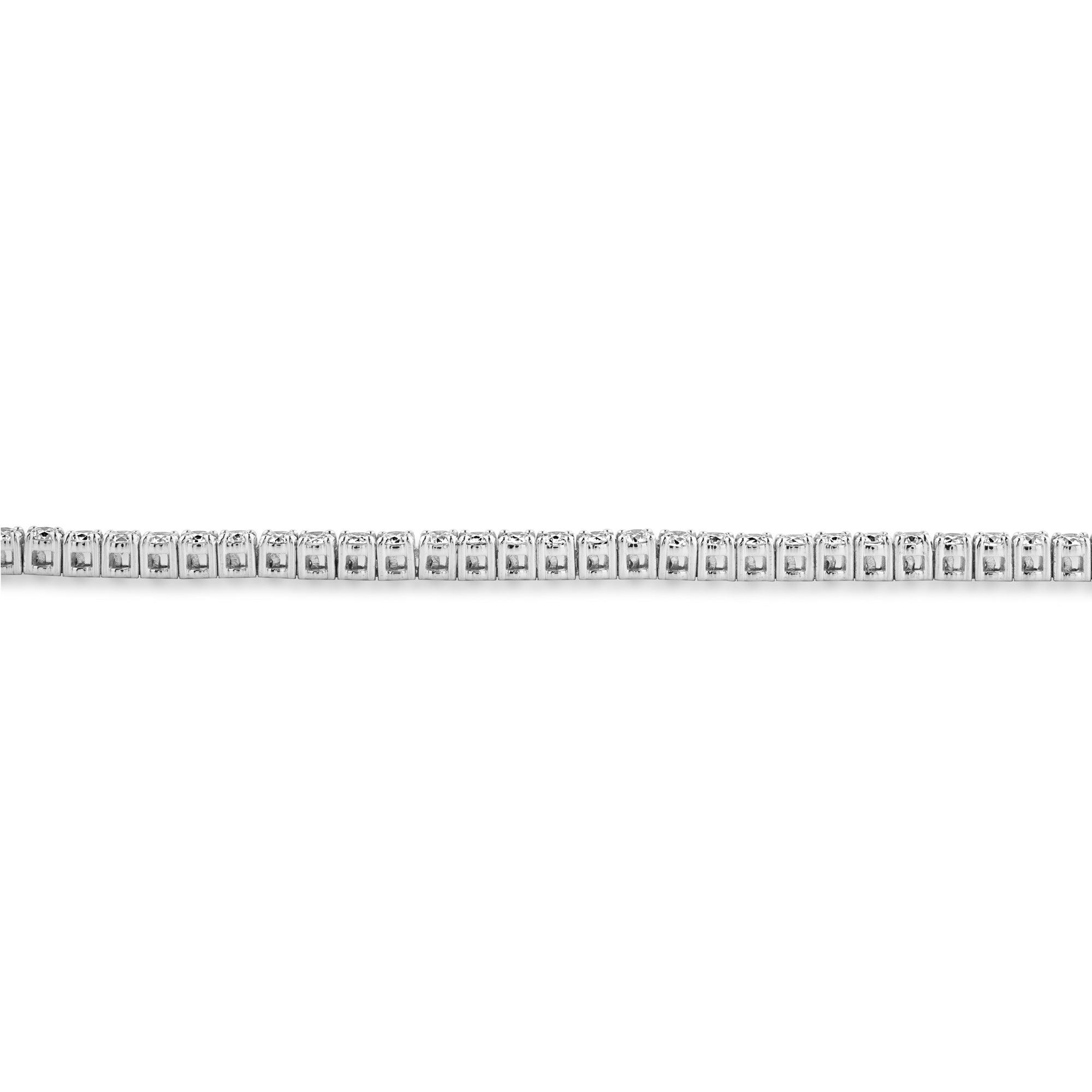 4.8ct White Gold Round Lab Diamond Tennis Bracelet - Harmony Bound