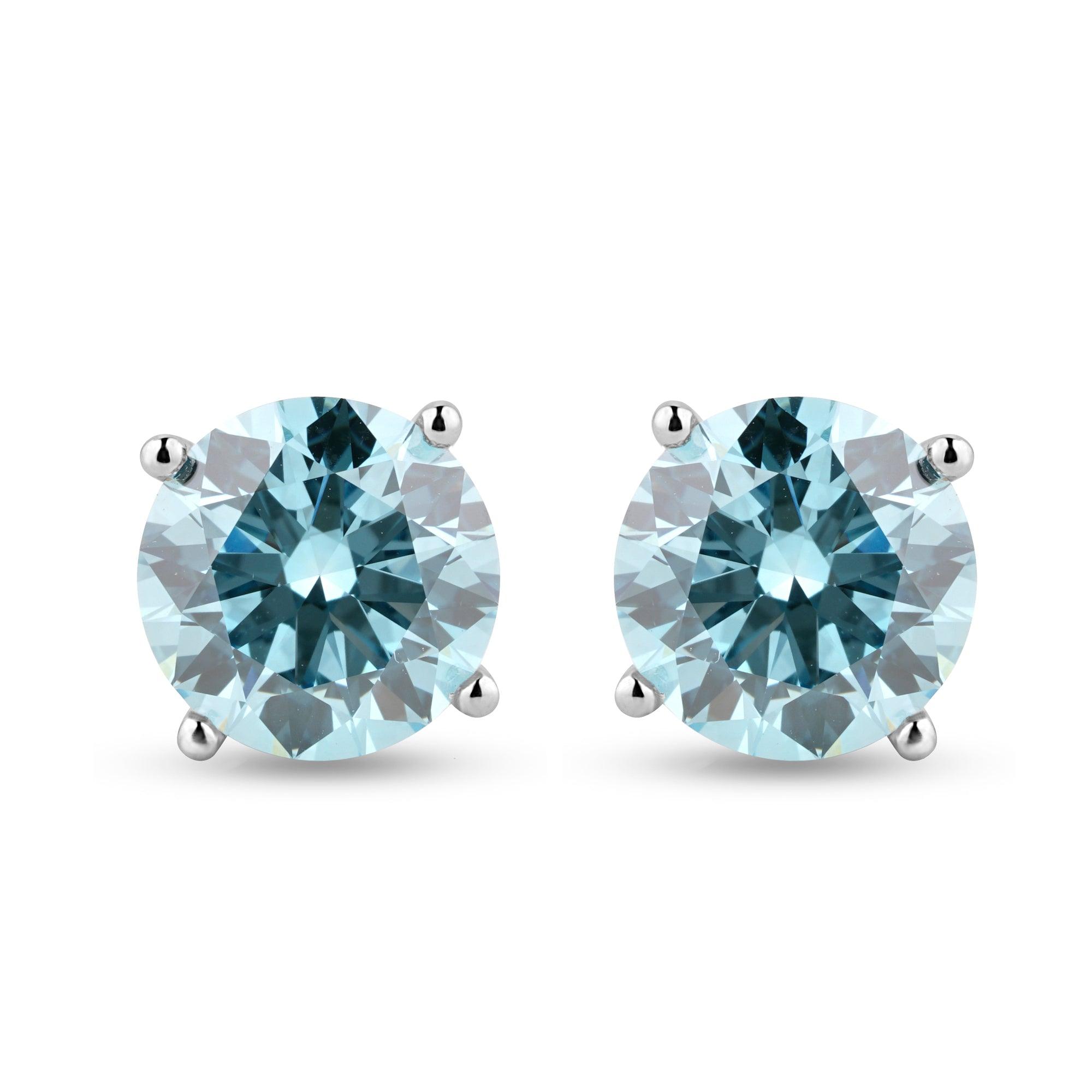 5ct Round Royal Lab Diamond Stud Earrings - Harmony Bound