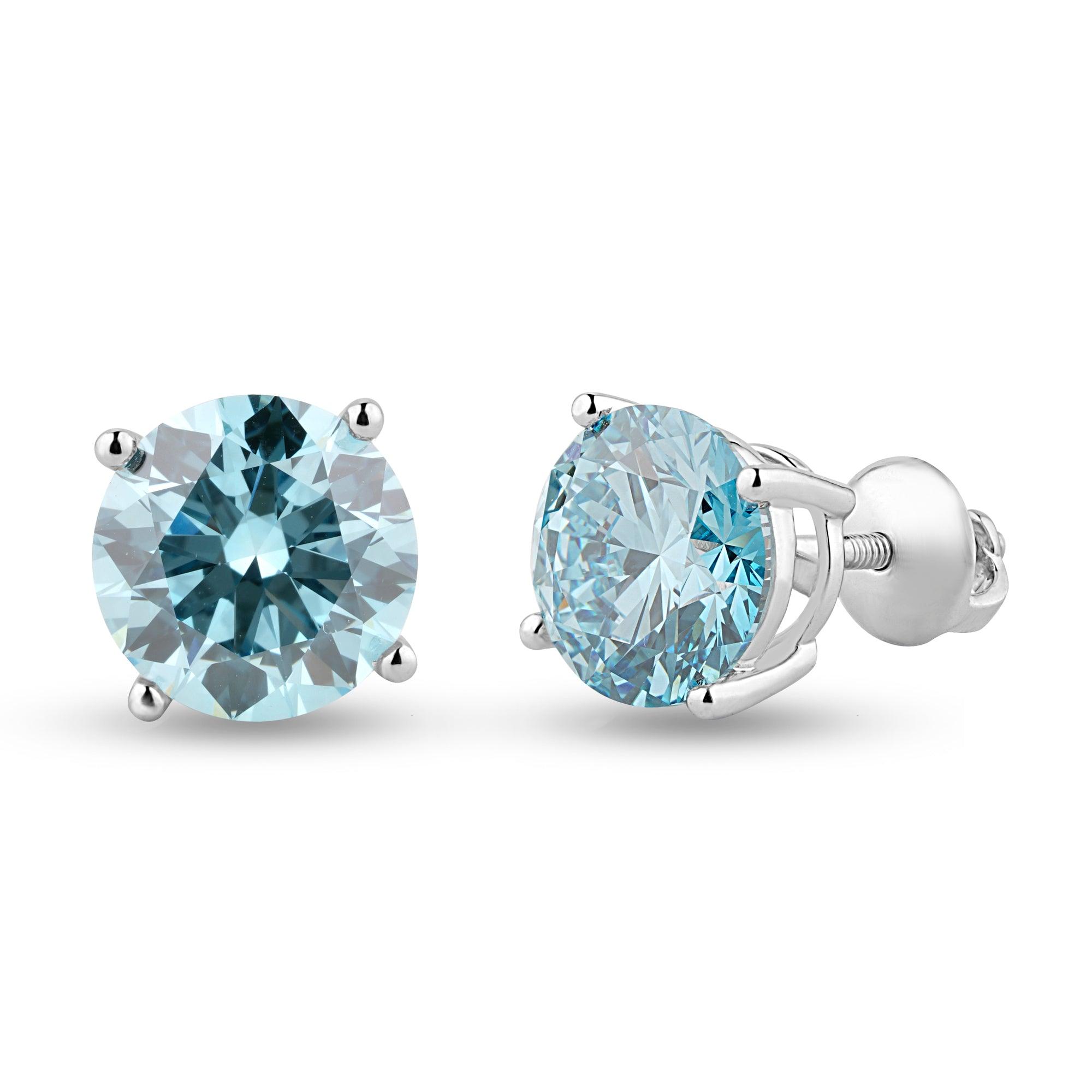 5ct Round Royal Lab Diamond Stud Earrings - Harmony Bound