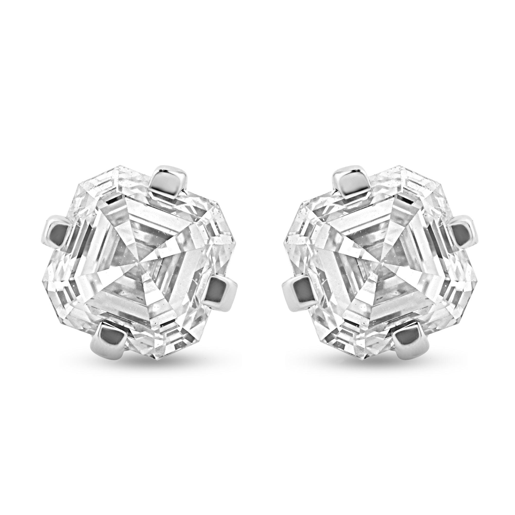 .75ct Asscher Lab Diamond Stud Earrings - Harmony Bound