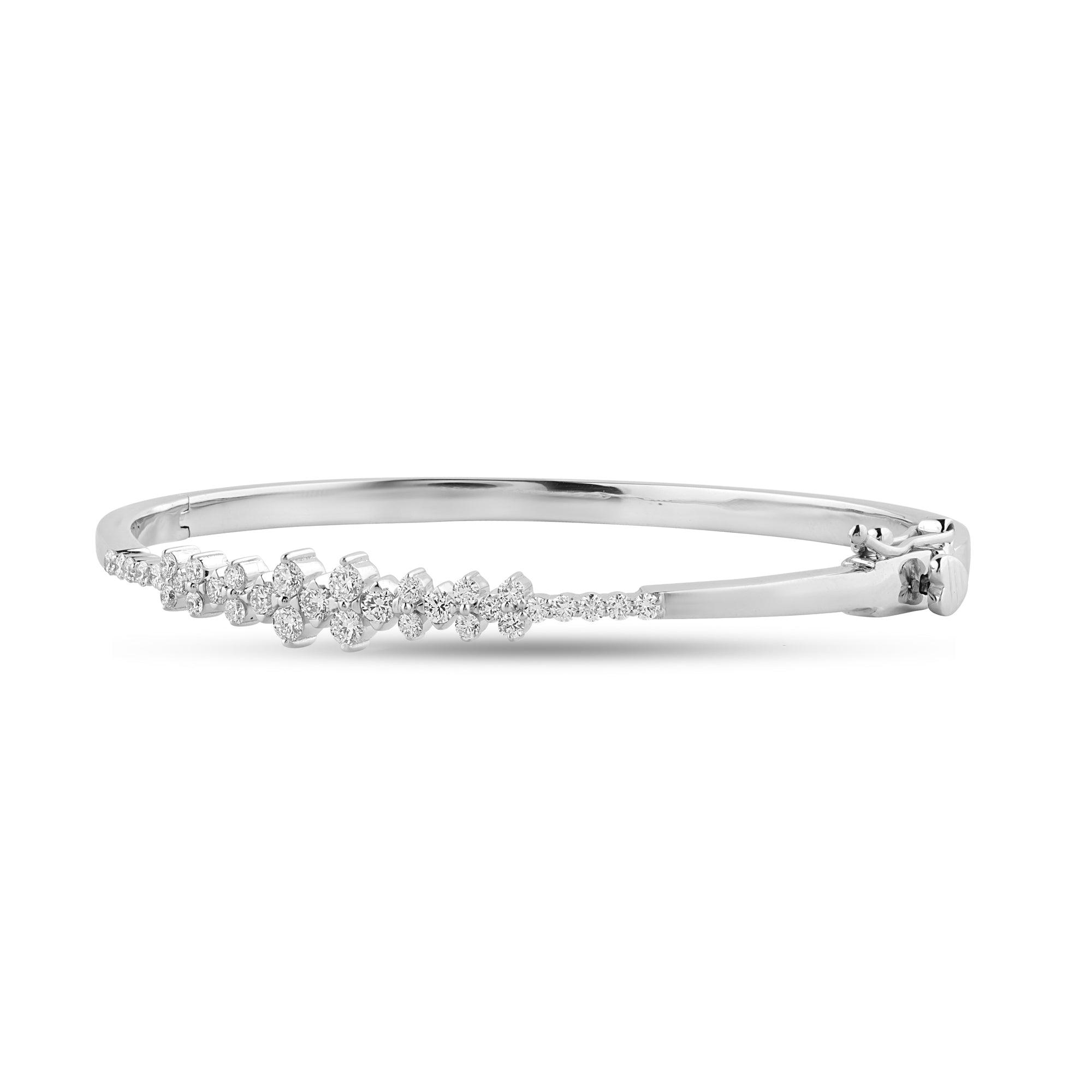 Enchanted .83ct White Gold Lab Diamond Bracelet - Harmony Bound