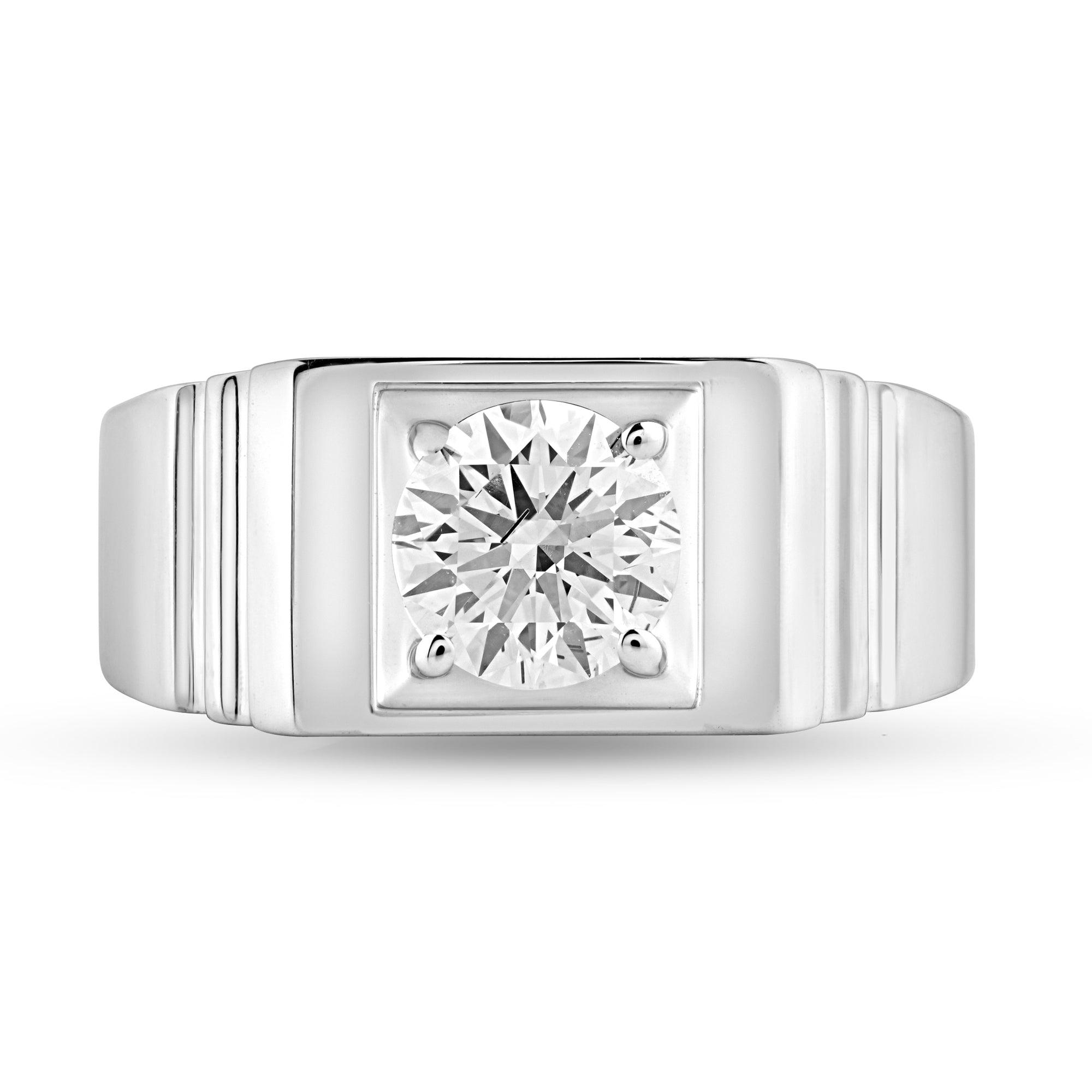 Moissanite Eternal Embrace with 1.24ct TW Round Center Stone - Harmony Bound