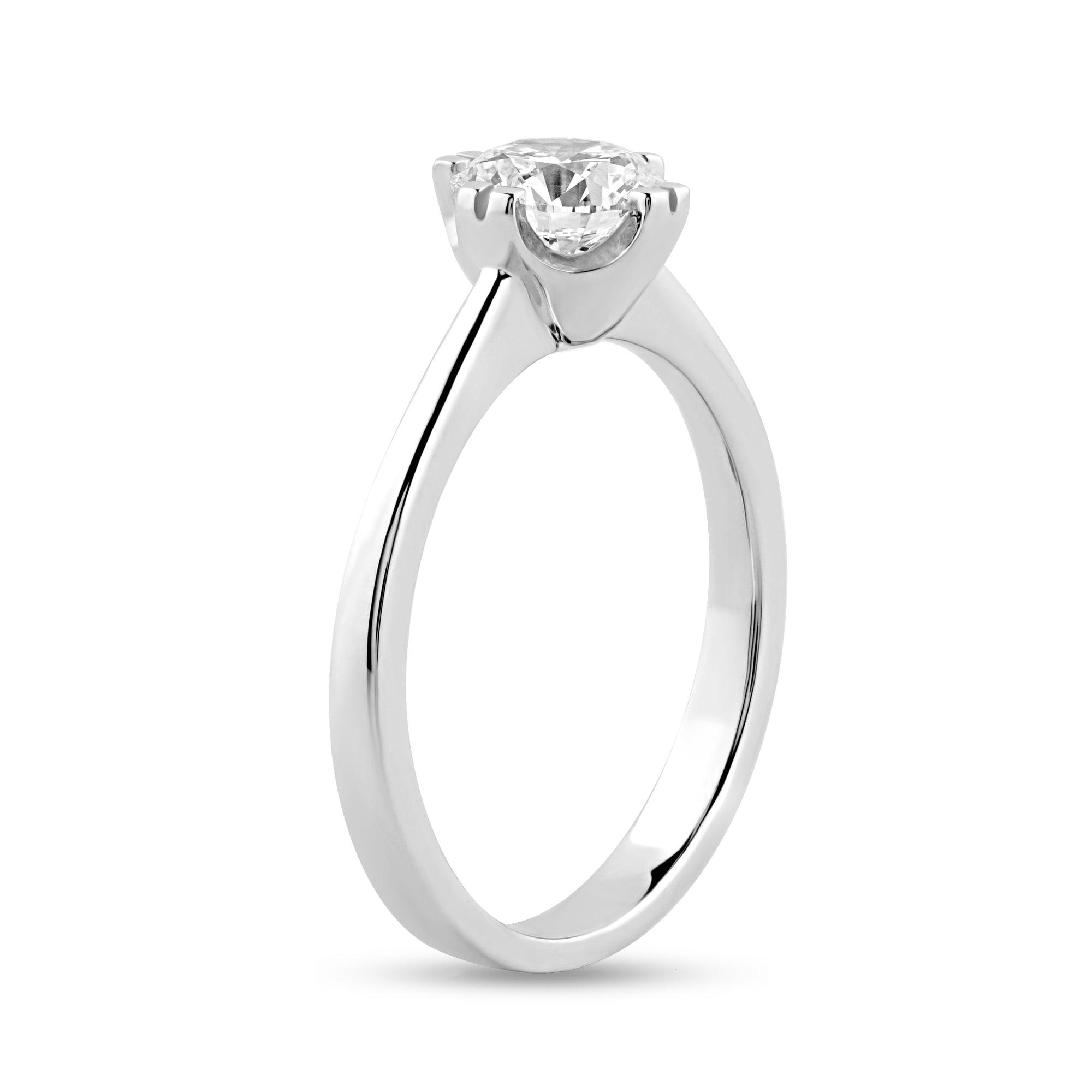 Moissanite Solitaire with .92ct Round Center Stone - Harmony Bound