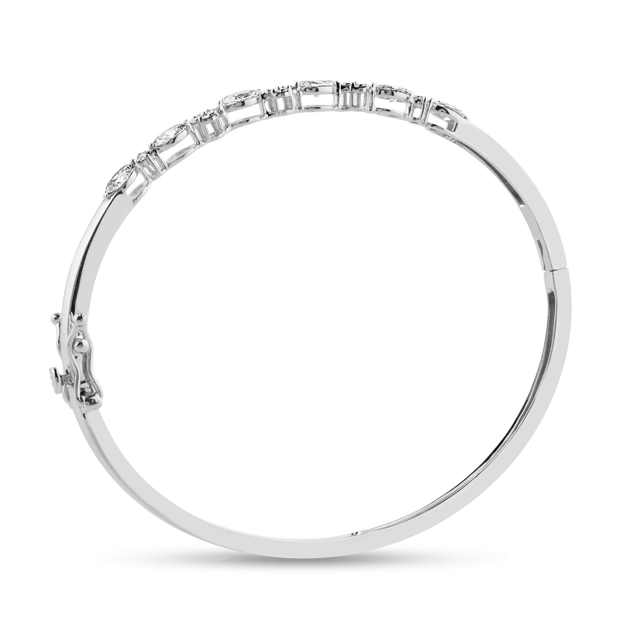 Opus .95ct White Gold Lab Diamond Bracelet - Harmony Bound
