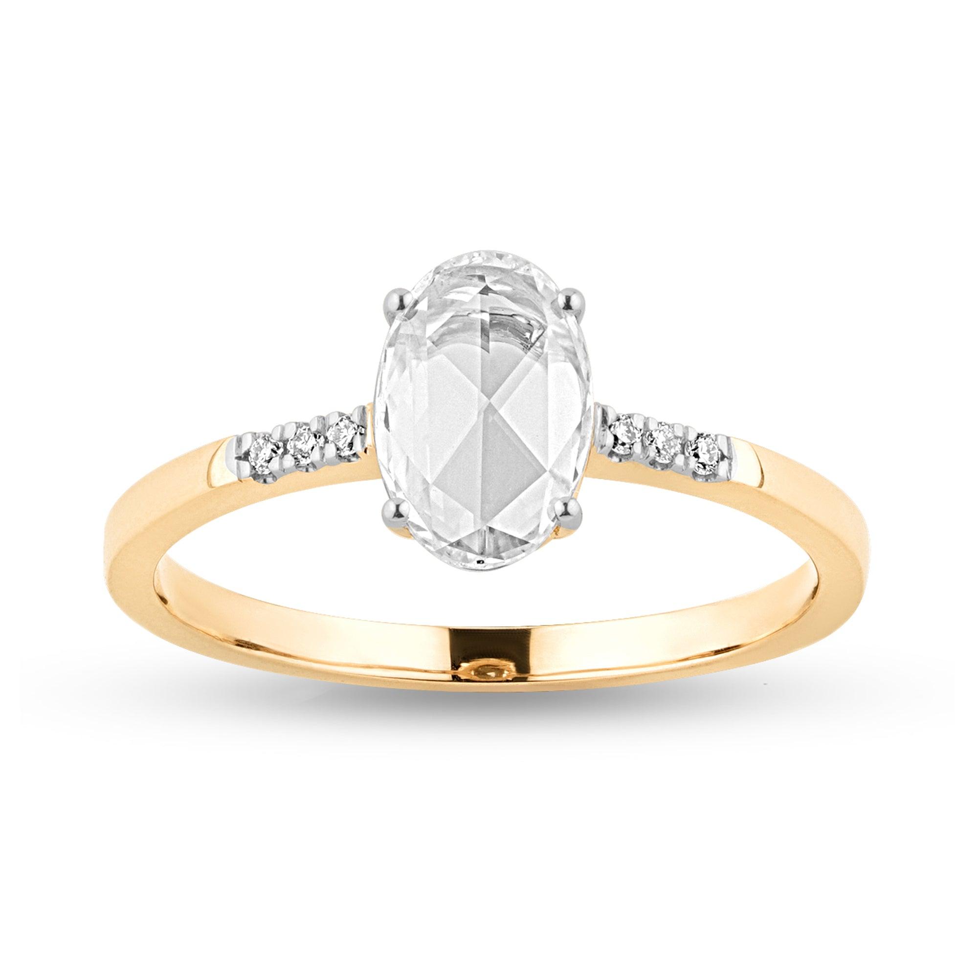Versailles Gold .59ct Oval Lab Diamond Center Stone - Harmony Bound